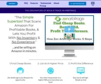 Zenarbitrage.co(Amazon fba book arbitrage software) Screenshot