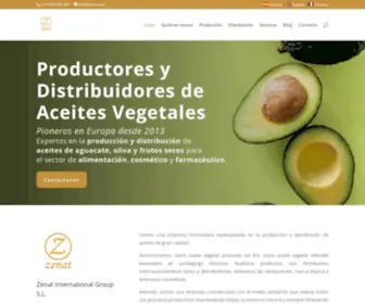 Zenat.es(Productores y Distribuidores de Aceites Vegetales) Screenshot