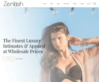 Zenbah.com(Luxury Swim & Apparel at Revolutionary Prices) Screenshot