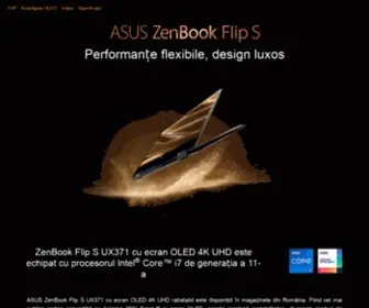 Zenbook.ro(ASUS ZenBook Flip 13 OLED UX363) Screenshot
