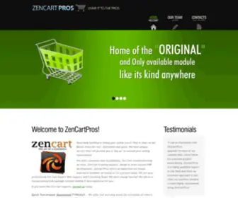 Zencartpros.com(Zen Cart Pros) Screenshot
