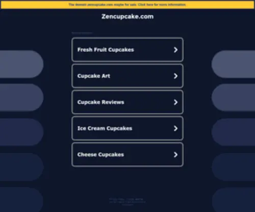 Zencupcake.com(Zencupcake) Screenshot