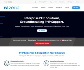 Zend-ZCE.com(Enterprise PHP Solutions) Screenshot
