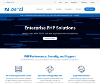 Zend.com(Zend Technologies) Screenshot