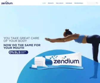 Zendium.co.uk(Zendium toothpaste) Screenshot