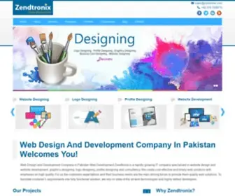 Zendtronix.com(Rank #1 Web Design Company Web Development Agency in Pakistan Zendtronix) Screenshot