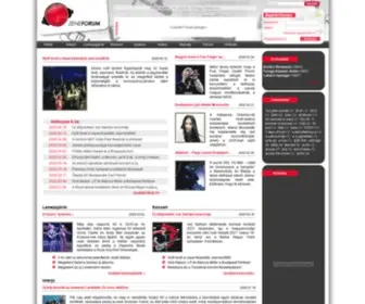 Zeneforum.hu(Címlap) Screenshot