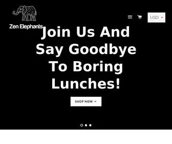 Zenelephants.com(ZenElephants Online Store) Screenshot