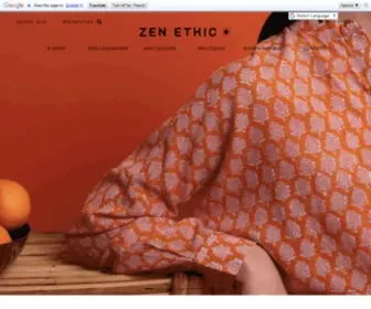 Zenethic.com(Maison et Mode ethnique chic) Screenshot