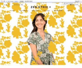 Zenethic.fr(Maison et Mode ethnique chic) Screenshot