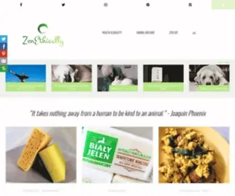 Zenethically.com(Mindful, Vegan, Cruelty-Free) Screenshot