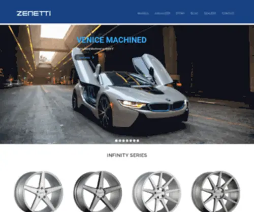 Zenetti.com(Luxury car wheels by zenetti wheels) Screenshot