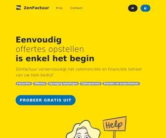 Zenfactuur.be(Online facturen maken) Screenshot