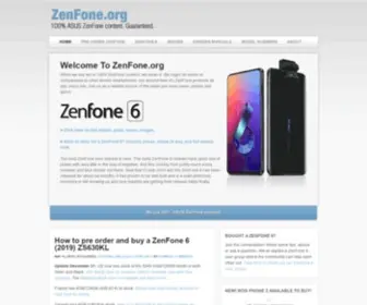 Zenfone.org(ZenFone 8 Pre Order) Screenshot