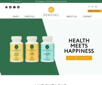 Zenfuel.com(ZenFuel I Healthy Superfood Supplements I All Natural Ingredients) Screenshot