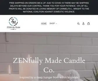 Zenfullymadecandleco.com(ZENfully Made Candle Co) Screenshot