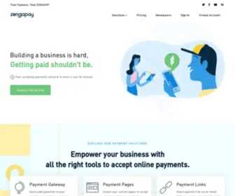 Zengapay.com(Give your customers the gift of modern) Screenshot