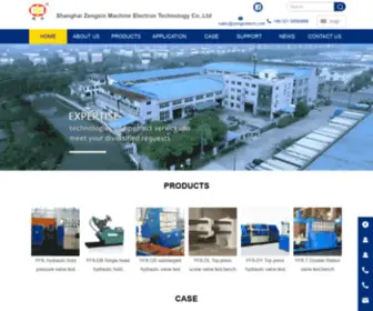 ZengXintech.com(Shanghai Zengxin Machine Electron Technology Co) Screenshot