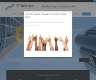 Zenid.net(Supersnelle zakelijke SSD webhosting met CPanel) Screenshot