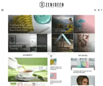 Zenideen.com(Wohnideen, Design, Frisuren, Make-up, Lifestyle, Gesundheit und Beauty Tipps) Screenshot
