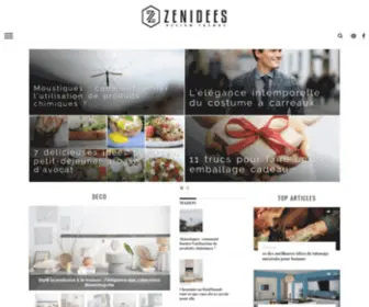 Zenidees.com(Idées de vie) Screenshot