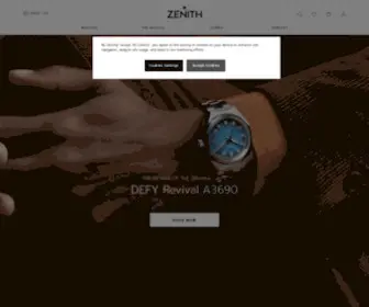 Zenith-Watches.com(Zenith Official Website) Screenshot