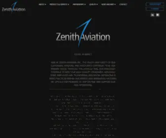 Zenithaviation.com(Zenith Aviation) Screenshot