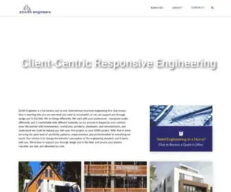 Zenithengineers.com(Structural Engineering & Home Design Services) Screenshot