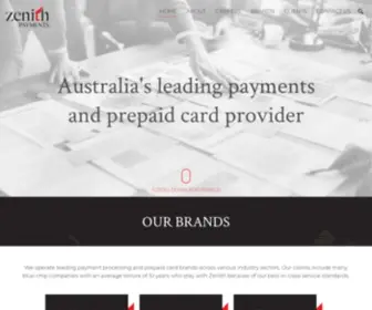 Zenithpayments.com.au(Zenith Payments) Screenshot