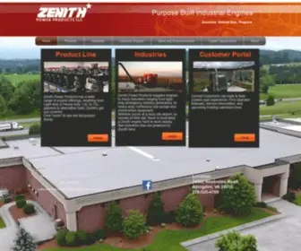Zenithpp.com(Purpose Built Industrial Engines) Screenshot