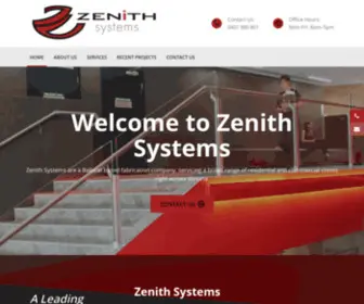 Zenithsystems.com.au(A Leading Ballarat Fabrication Company) Screenshot