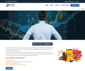 Zenithtrading.in(Zenith Trading MCX Commodity) Screenshot
