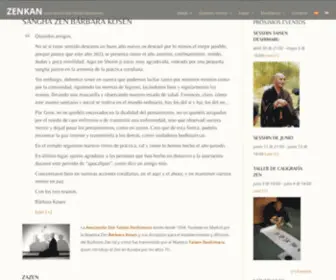 Zenkan.com(Asociación Zen Taisen Deshimaru) Screenshot