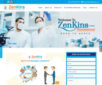 Zenkinspharma.com(Pharmaceutical wholesale distributors & Pharma Franchise Company India) Screenshot