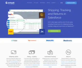 Zenkraft.com(Salesforce Shipping & Returns integration) Screenshot