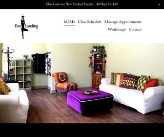 Zenlandingyoga.com(Zen Landing) Screenshot