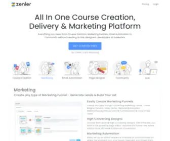 Zenleronline.com(All In One Course Creation) Screenshot