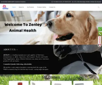 Zenley.in(Veterinary Pcd Franchise Company) Screenshot