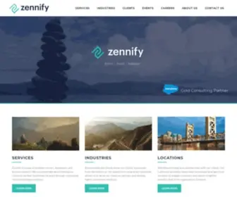Zennify.com(Zennify is the trusted advisor) Screenshot