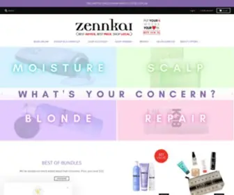 Zennkai.com(Zennkai Salons and Hair Products) Screenshot