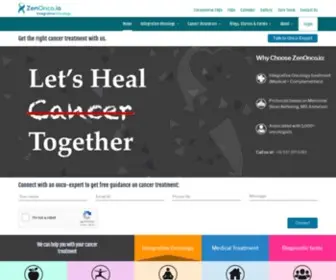 Zenonco.io(Get the best cancer treatment in India through integrative oncology) Screenshot