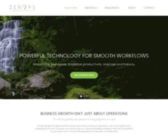 Zenops.com(Managed IT Services) Screenshot