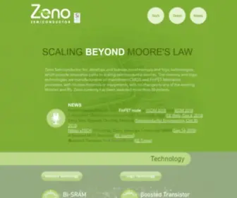 Zenosemi.com(Scaling Beyond Moore's Law) Screenshot