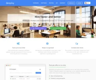Zenploy.io(Modern Recruiting Software) Screenshot