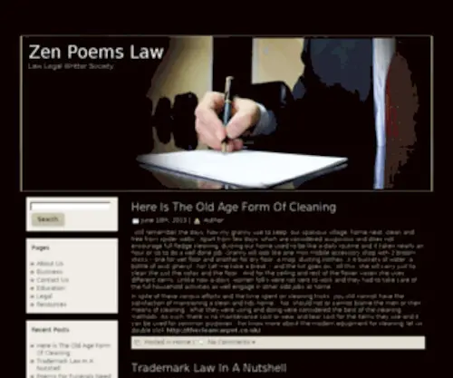 Zenpoems.us(Zen Poems Law) Screenshot