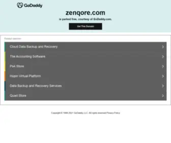 ZenqOre.com(Web site created using create) Screenshot