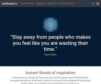 Zenquotes.io(Zen Quotes API) Screenshot