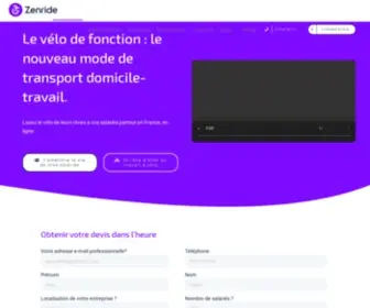 Zenride.co(Le leader du vélotaf en france) Screenshot