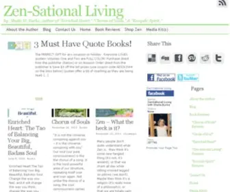 Zensationalliving.com(Zen-Sational Living) Screenshot