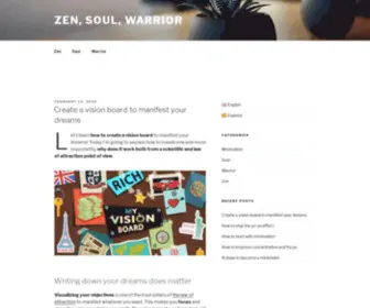 Zensoulwarrior.com(Zen, Soul, Warrior) Screenshot